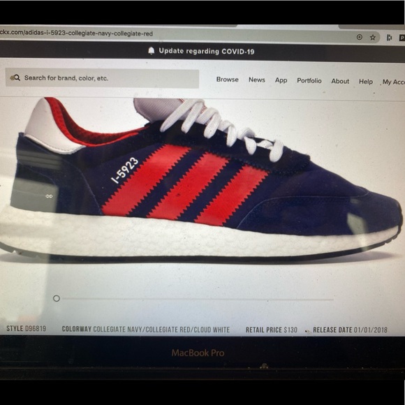 🆕 - Adidas - I5923 - Blue/Red/White - M 10/10.5 - Picture 8 of 8